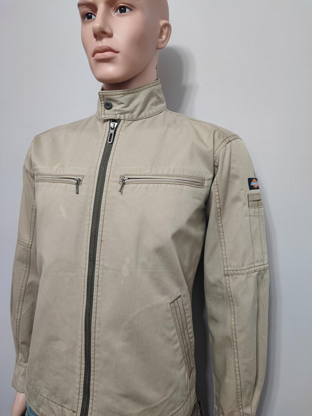 Vintage Dickies Tan Brown Canvas Quilted Eisenhower Workwear Jacket Men Medium