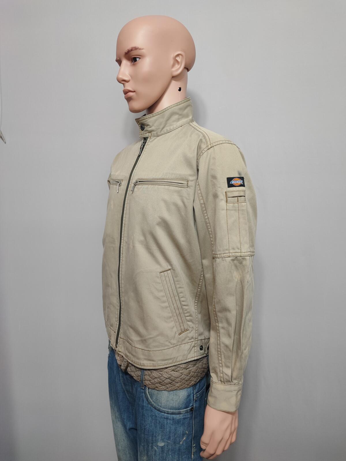 Vintage Dickies Tan Brown Canvas Quilted Eisenhower Workwear Jacket Men Medium