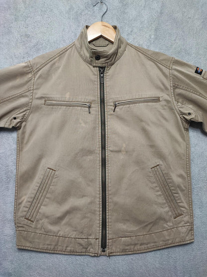 Vintage Dickies Tan Brown Canvas Quilted Eisenhower Workwear Jacket Men Medium