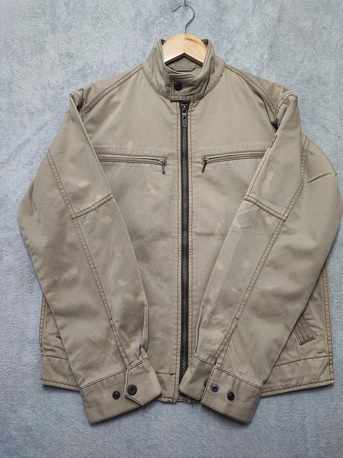 Vintage Dickies Tan Brown Canvas Quilted Eisenhower Workwear Jacket Men Medium