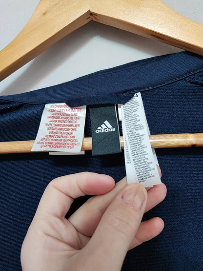 Vintage adidas Blue Yellow 3-Stripes Track Jacket Youth 13-14Y