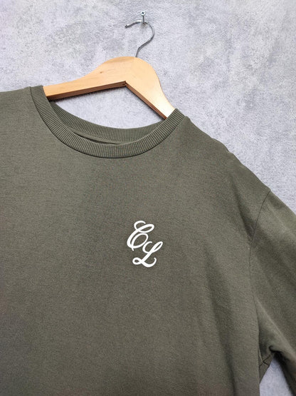 Vintage Closure London Plain Khaki Green Crewneck Knit Jumper Men Size Medium