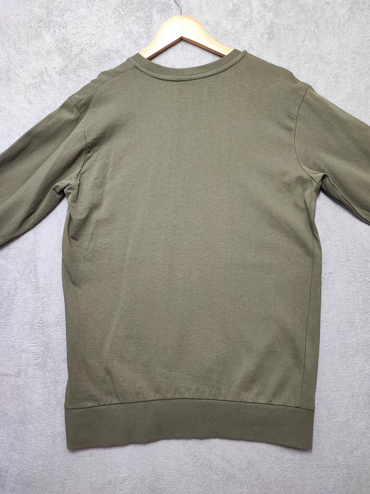 Vintage Closure London Plain Khaki Green Crewneck Knit Jumper Men Size Medium