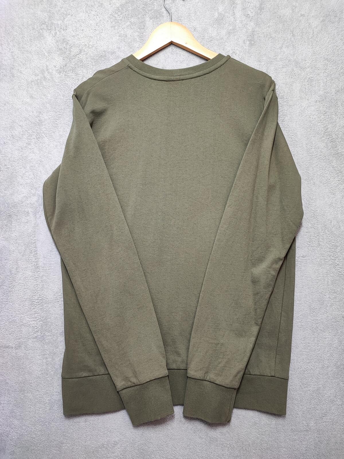 Vintage Closure London Plain Khaki Green Crewneck Knit Jumper Men Size Medium