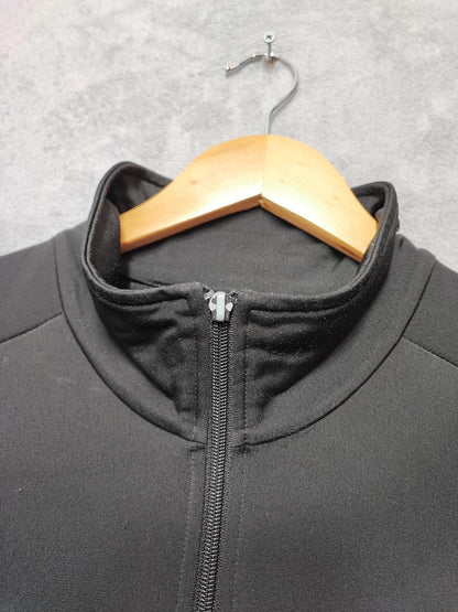 Vintage Puma Plain Black Contrast Piping Track Jacket Men Size Large