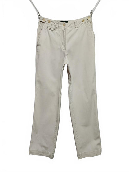 Vintage Lauren Ralph Lauren Beige Chino Trousers Petite Old Money Tailored W26