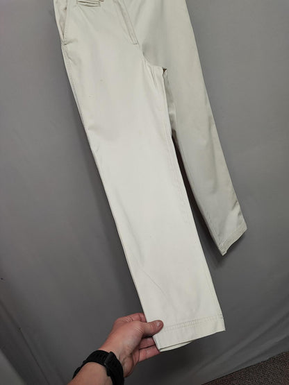 Vintage Lauren Ralph Lauren Beige Chino Trousers Petite Old Money Tailored W26