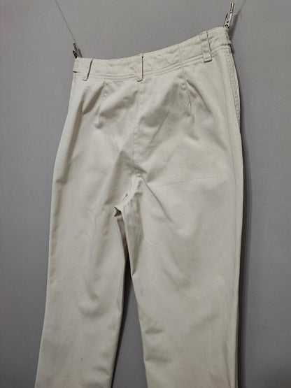 Vintage Lauren Ralph Lauren Beige Chino Trousers Petite Old Money Tailored W26