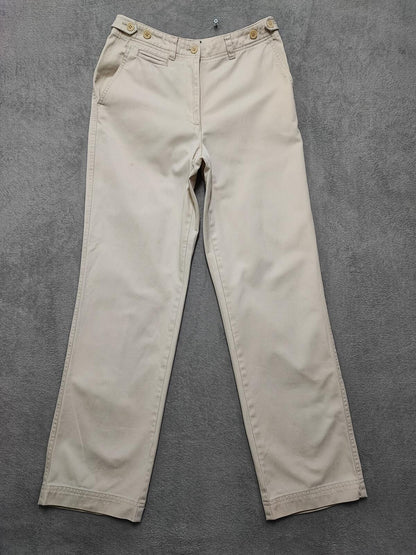 Vintage Lauren Ralph Lauren Beige Chino Trousers Petite Old Money Tailored W26