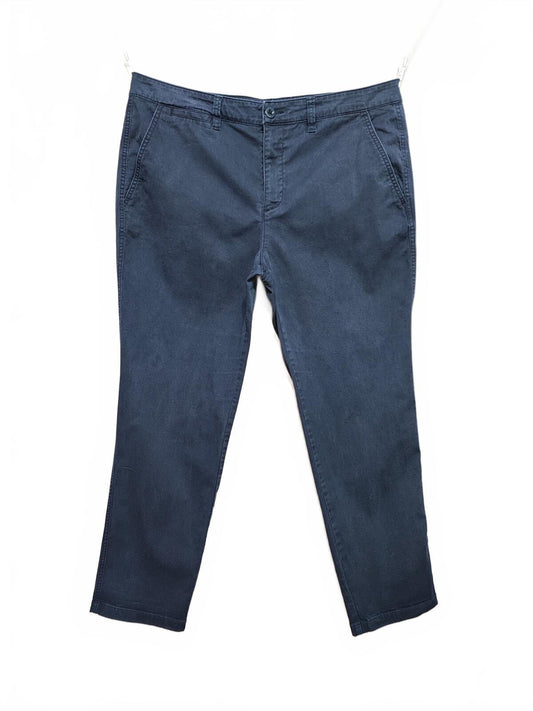 Vintage Lauren Ralph Lauren Navy Blue Chino Trousers Stretch Old Money Fits W36
