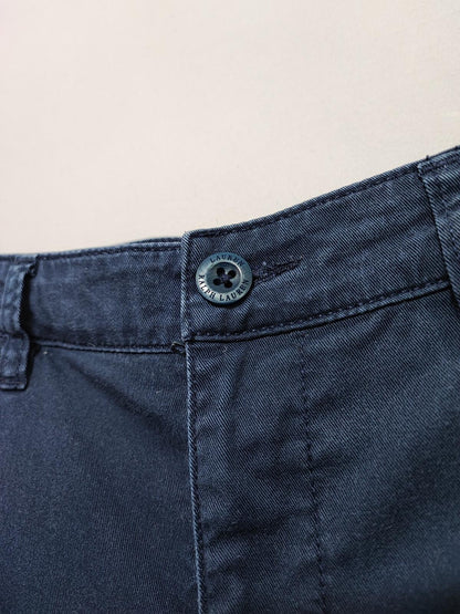 Vintage Lauren Ralph Lauren Navy Blue Chino Trousers Stretch Old Money Fits W36