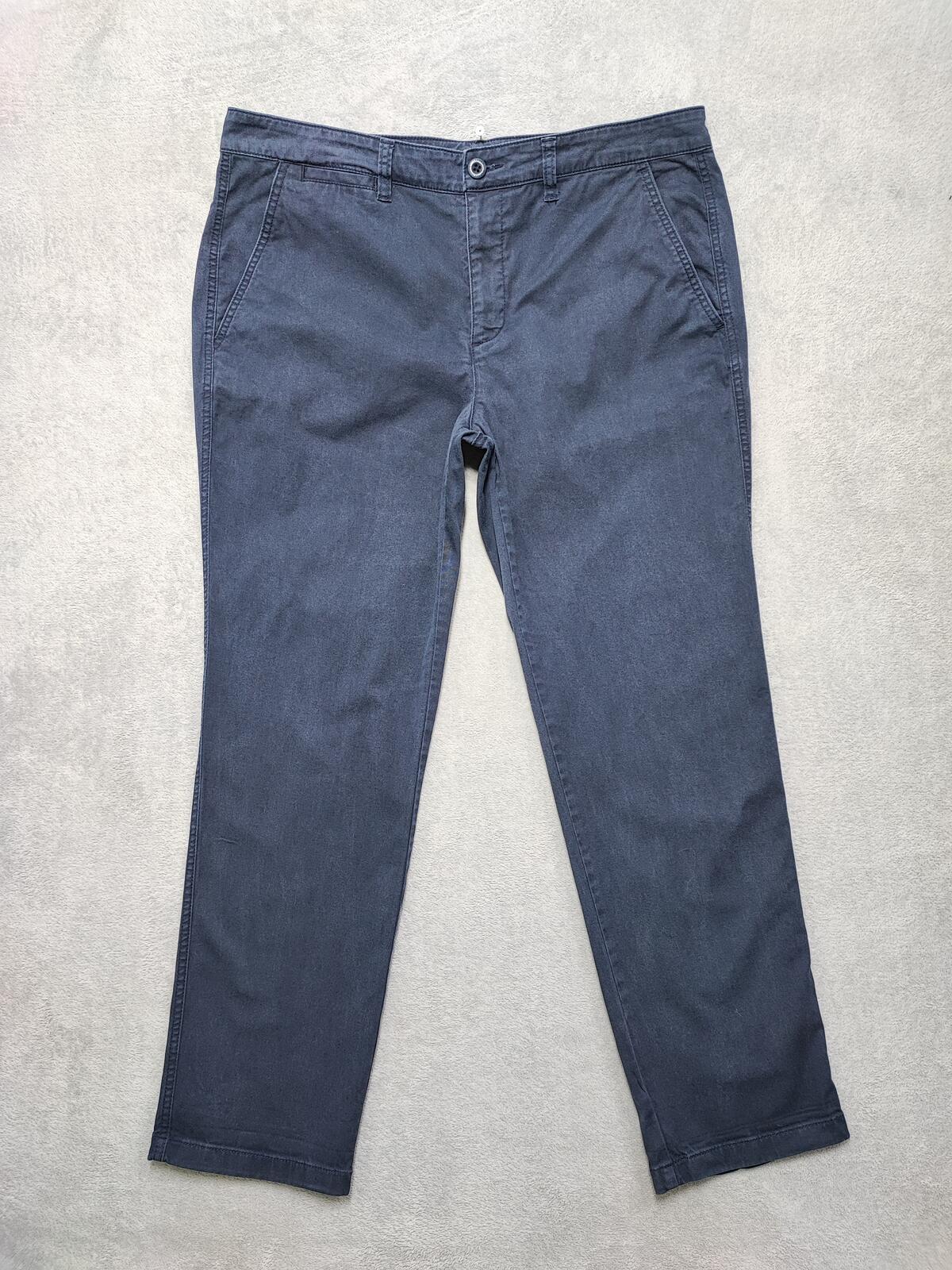 Vintage Lauren Ralph Lauren Navy Blue Chino Trousers Stretch Old Money Fits W36