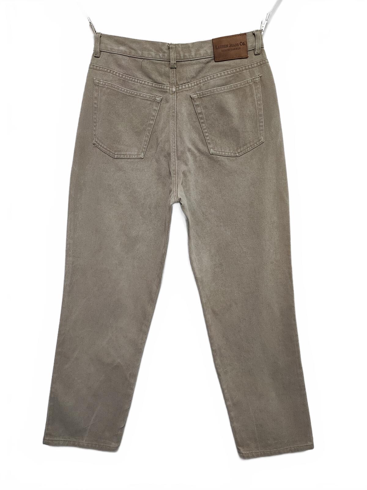 Vintage Lauren Ralph Lauren Tan Khaki Trousers High Waisted Straight Leg Fit W30