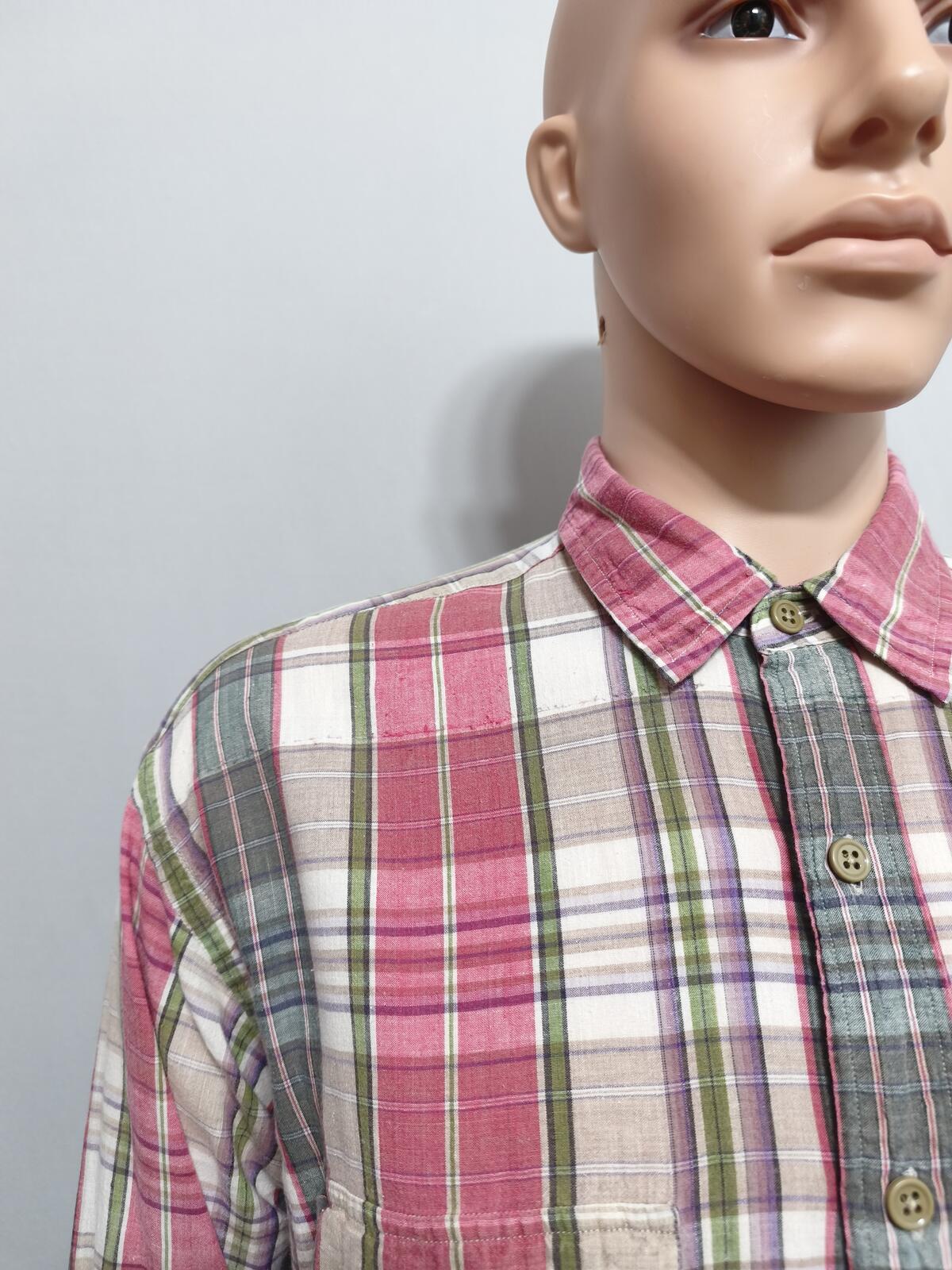 Vintage Polo Ralph Lauren Yarmouth Checked Long Sleeve Shirt Red Men's Size XL