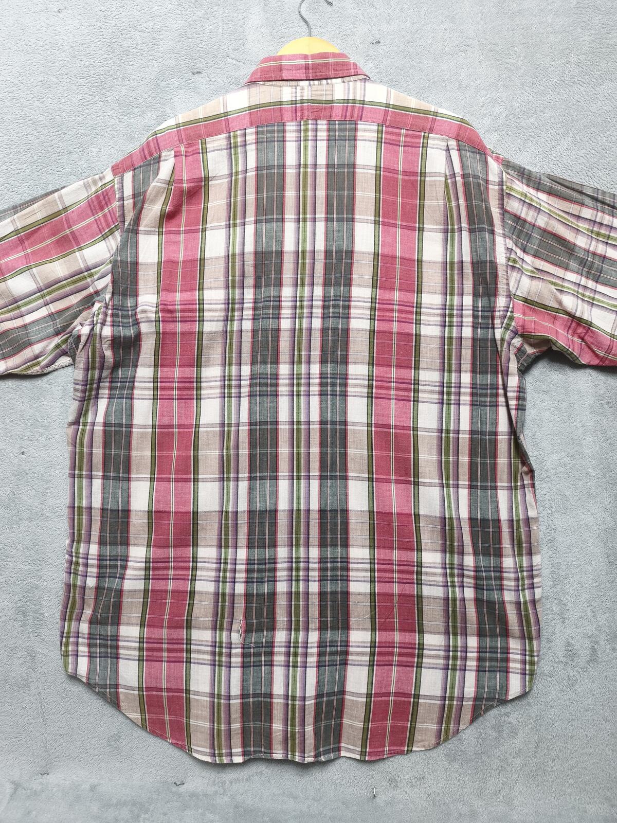 Vintage Polo Ralph Lauren Yarmouth Checked Long Sleeve Shirt Red Men's Size XL