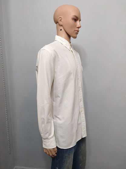 Vintage Ralph Lauren Big Shirt Long Sleeve Shirt Off-White Cream Men's Size XXL