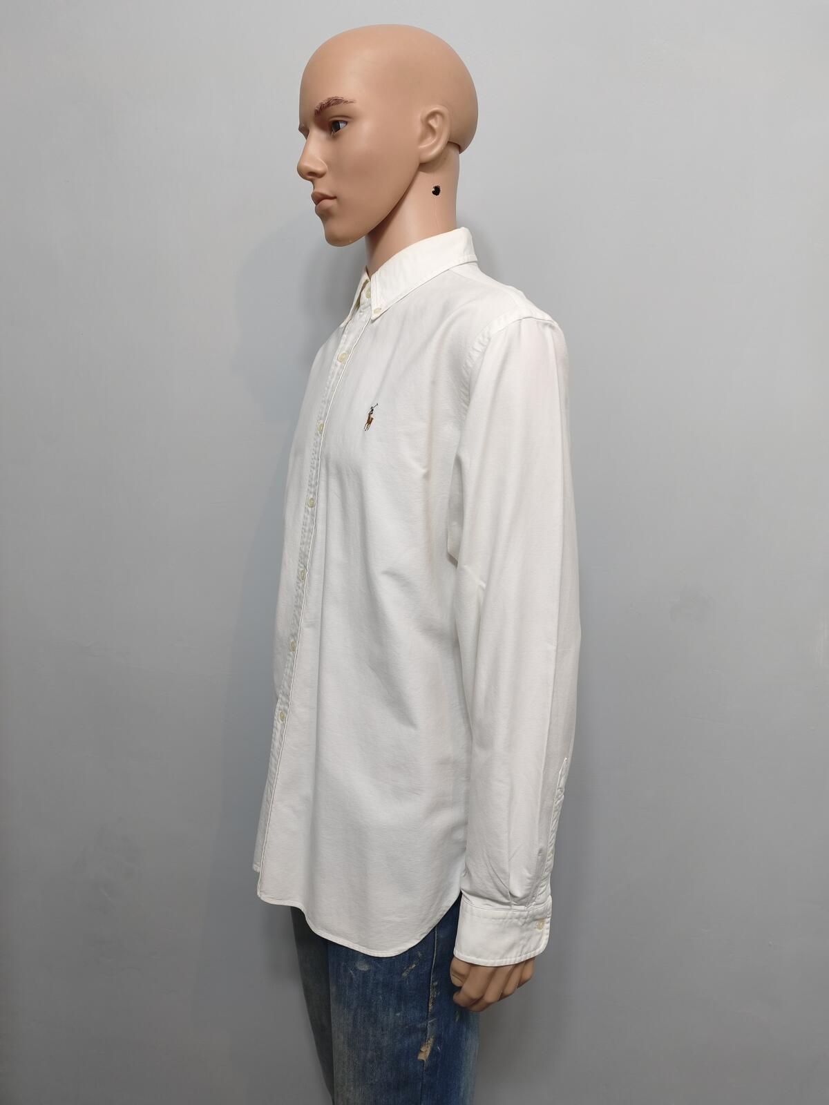 Vintage Ralph Lauren Big Shirt Long Sleeve Shirt Off-White Cream Men's Size XXL