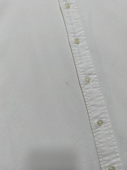 Vintage Ralph Lauren Big Shirt Long Sleeve Shirt Off-White Cream Men's Size XXL