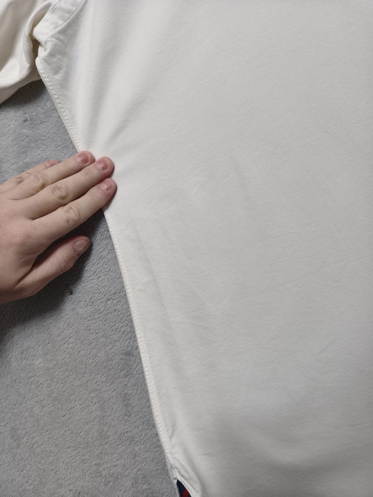 Vintage Ralph Lauren Big Shirt Long Sleeve Shirt Off-White Cream Men's Size XXL