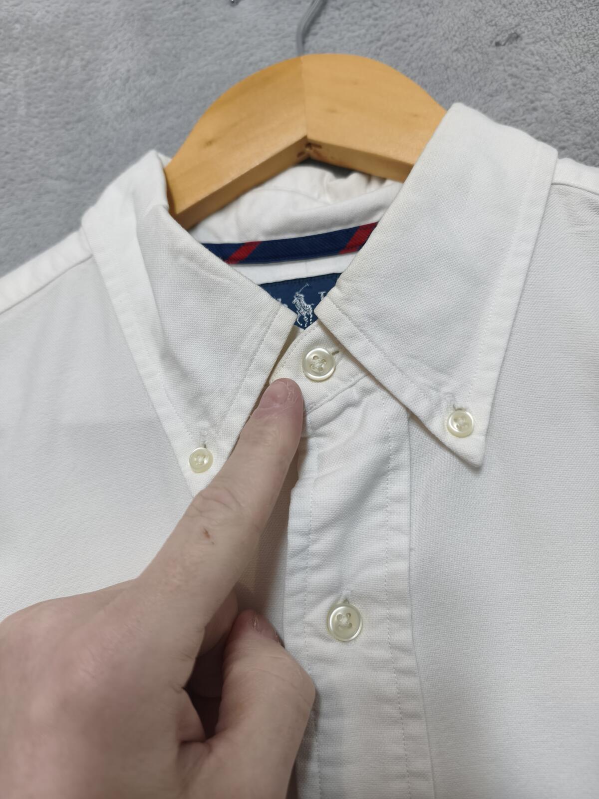 Vintage Ralph Lauren Big Shirt Long Sleeve Shirt Off-White Cream Men's Size XXL