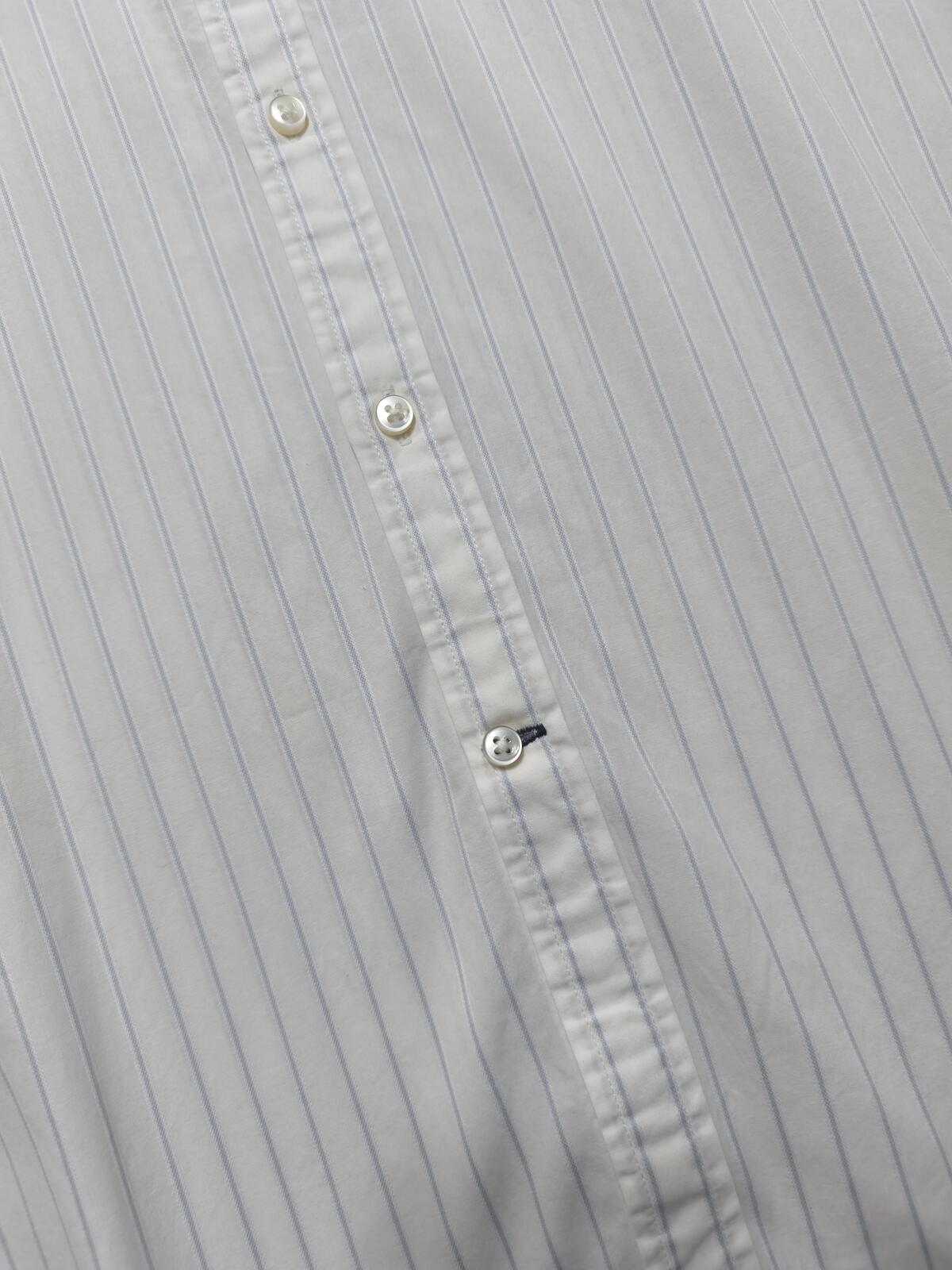Vintage Tommy Hilfiger Striped Long Sleeve Shirt White Blue Men's Size XL