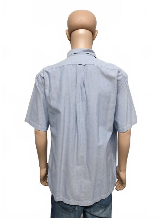 Vintage Polo Ralph Lauren "Caldwell" Short Sleeve Shirt Blue Men's Size XXL