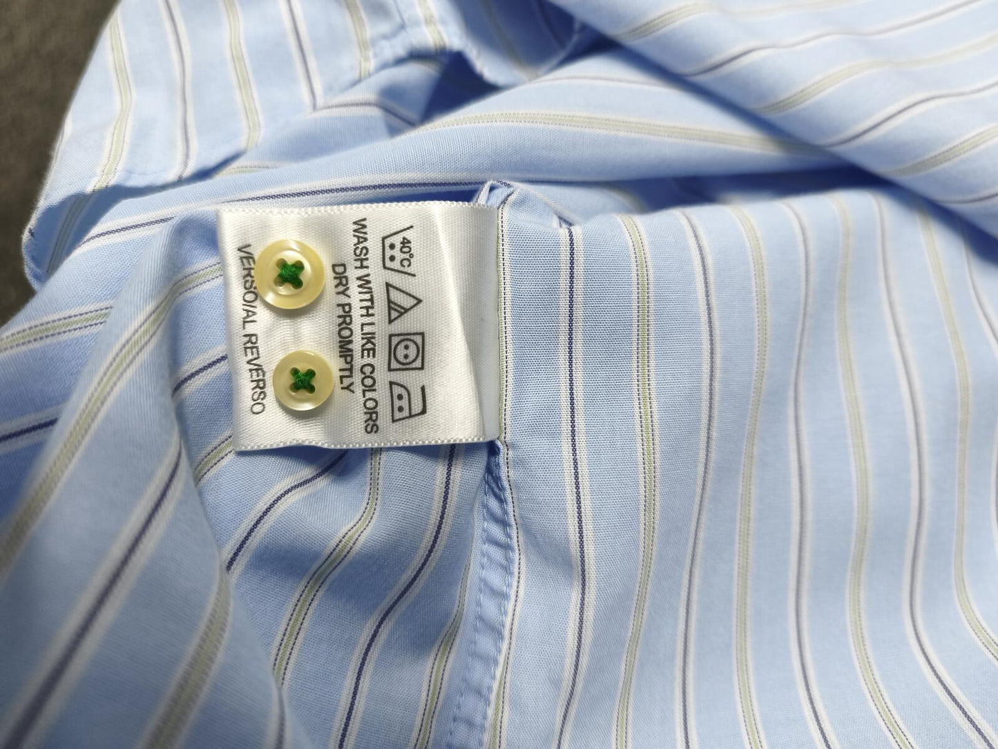 Vintage Tommy Hilfiger Striped Long Sleeve Shirt Blue White Men's Size XXL