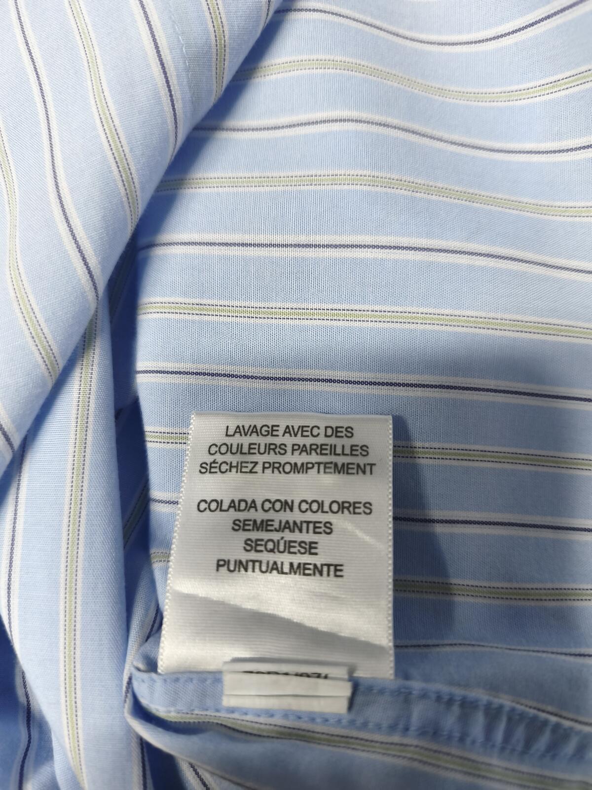 Vintage Tommy Hilfiger Striped Long Sleeve Shirt Blue White Men's Size XXL