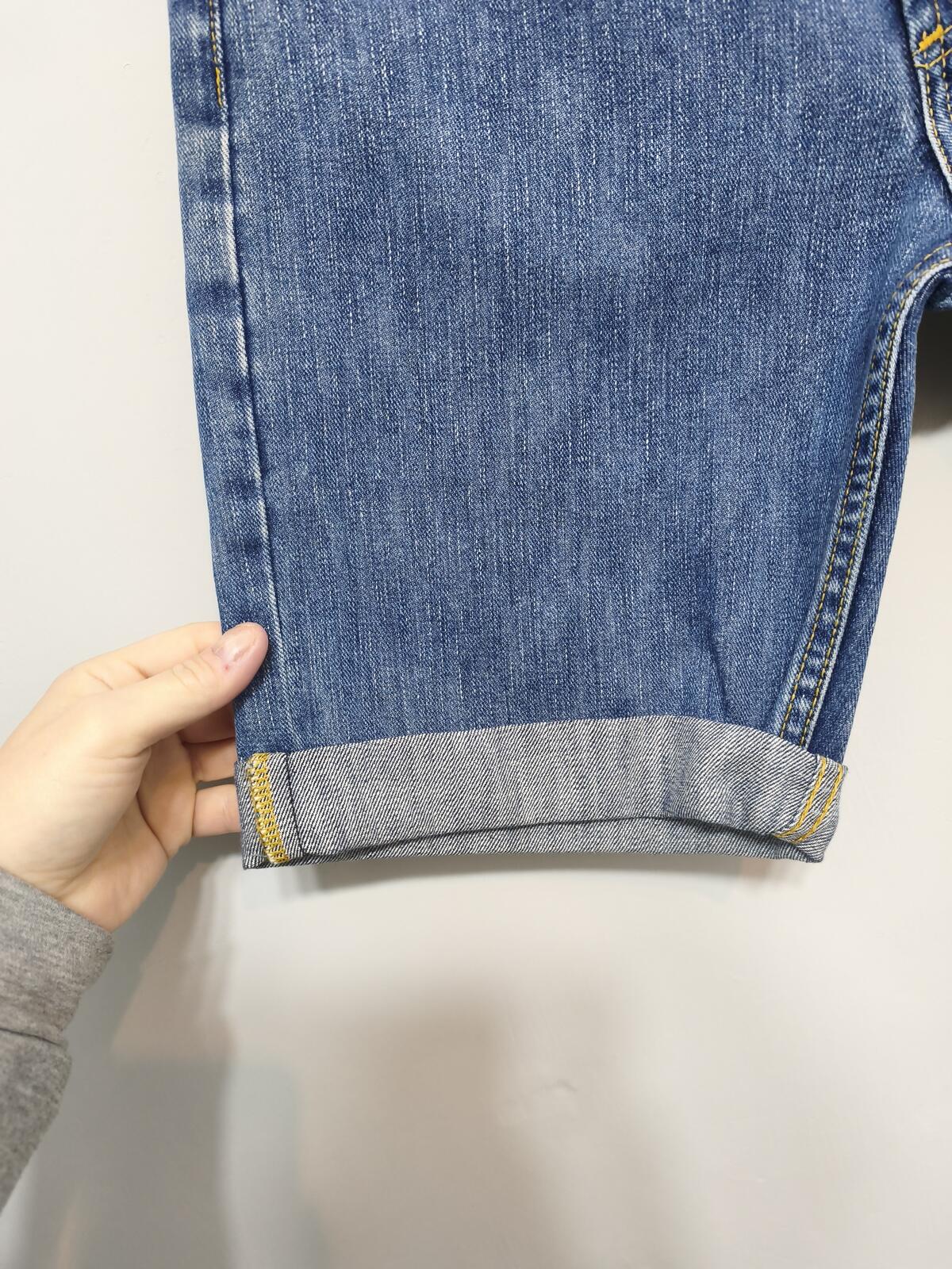 Vintage Lee Seattle Blue Denim Rolled Hem Shorts 90s Skater Grunge Jorts W30