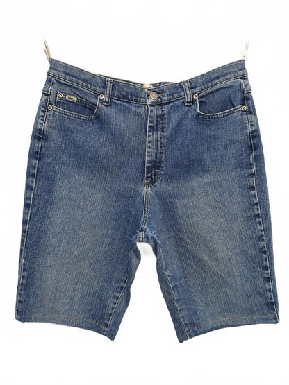 Vintage Lee Women's High Waisted Mid Wash Blue Denim Summer Casual Jorts 34W