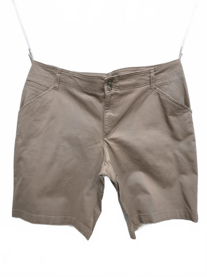 Vintage Lee Chino Shorts Khaki Tan Beige Midrise Comfort Stretch 40W