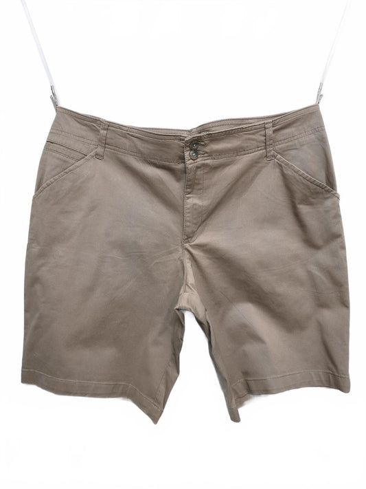Vintage Lee Chino Shorts Khaki Tan Beige Midrise Comfort Stretch 40W