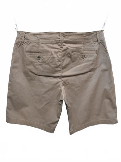 Vintage Lee Chino Shorts Khaki Tan Beige Midrise Comfort Stretch 40W