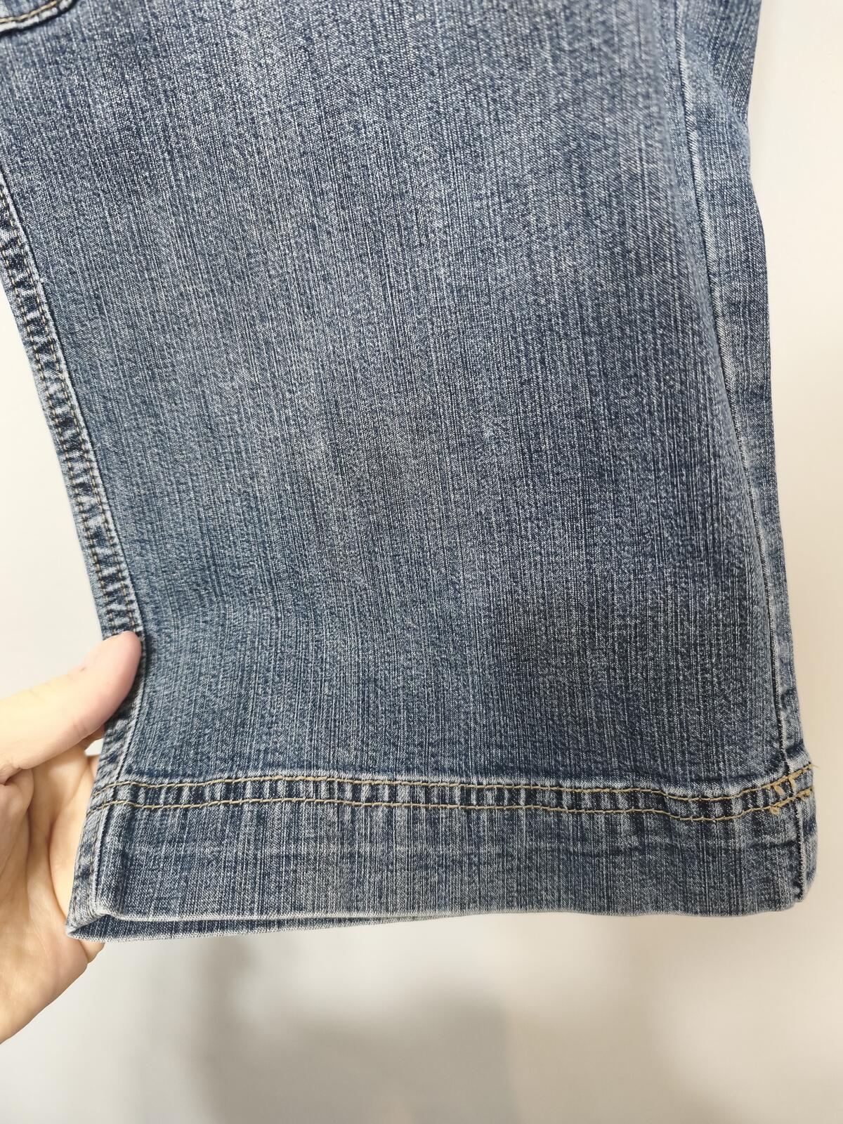 Vintage Lee Comfort Waistband Capri Shorts Navy 3/4 Cargo Y2K Utility 30W
