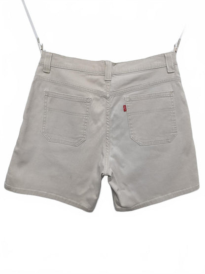 Vintage Levis Womens Beige Denim Shorts W32 90s Indie Retro Clean Girl Summer