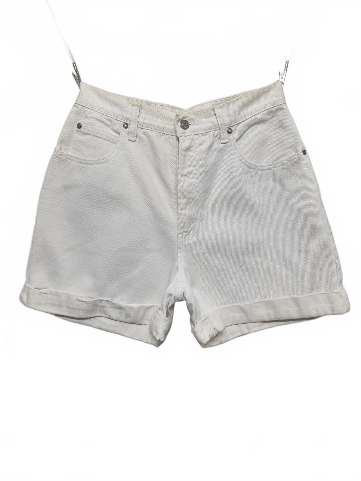 Vintage Levis 900 Series White Denim Shorts W26 High Waist Mom 90s Y2K Indie Retro