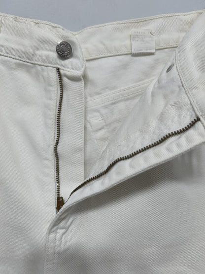 Vintage Levis 900 Series White Denim Shorts W26 High Waist Mom 90s Y2K Indie Retro