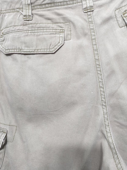 Vintage Lee Dungarees Tan Beige Cargo Utility Shorts 90s Skater Workwear W34