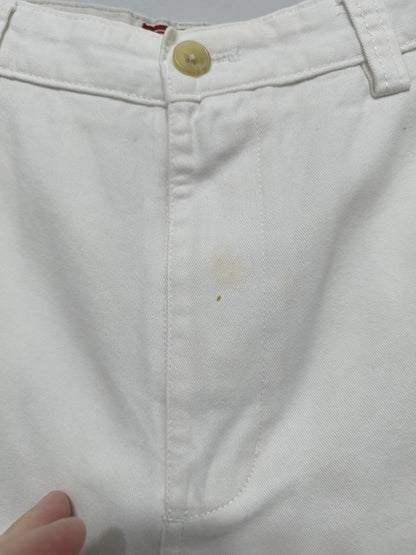 Vintage Chaps Chino Shorts White Preppy Summer Smart Casual 29W