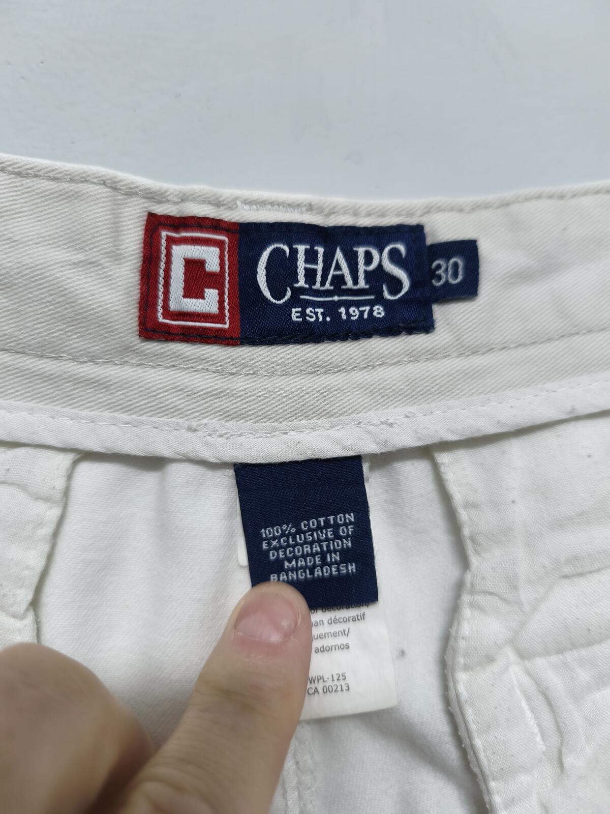 Vintage Chaps Chino Shorts White Preppy Summer Smart Casual 29W