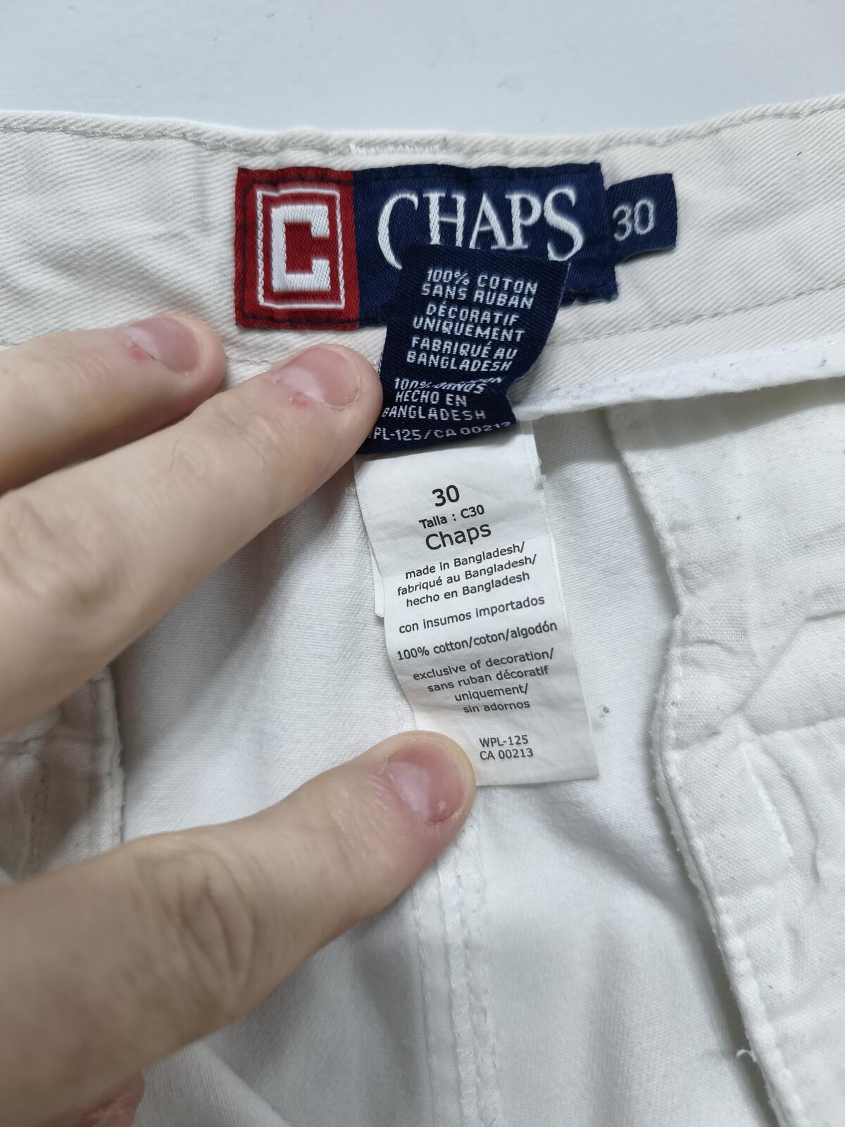 Vintage Chaps Chino Shorts White Preppy Summer Smart Casual 29W
