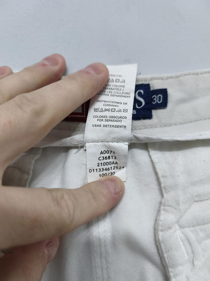 Vintage Chaps Chino Shorts White Preppy Summer Smart Casual 29W