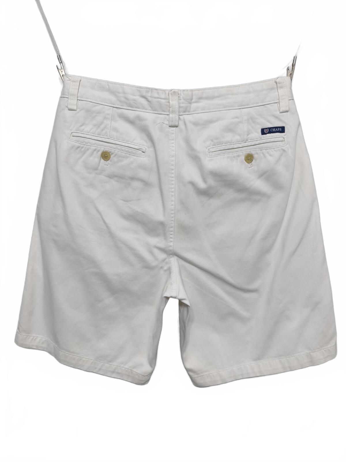 Vintage Chaps Chino Shorts White Preppy Summer Smart Casual 29W