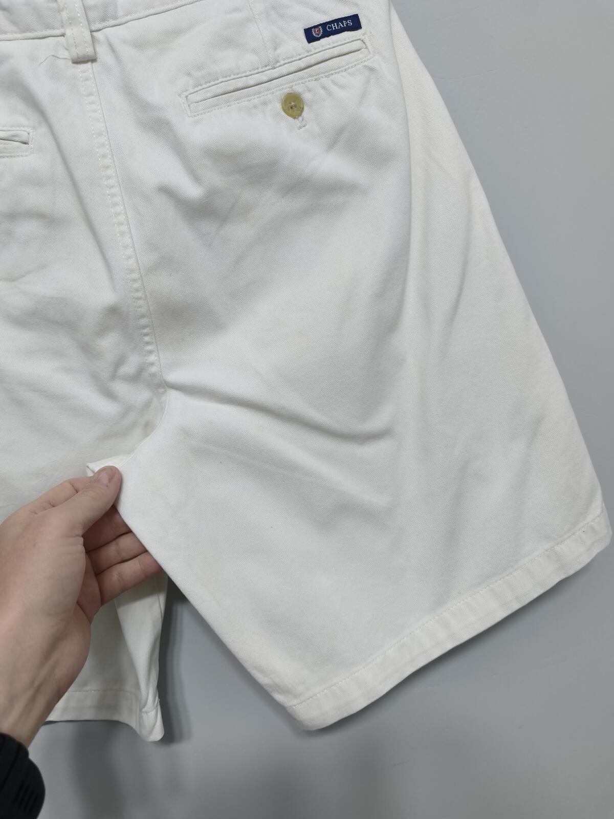Vintage Chaps Chino Shorts White Preppy Summer Smart Casual 29W