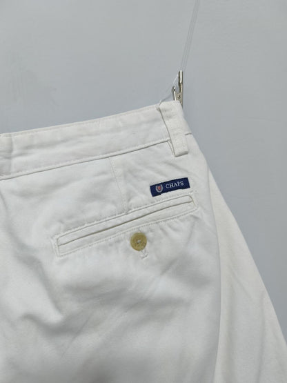 Vintage Chaps Chino Shorts White Preppy Summer Smart Casual 29W