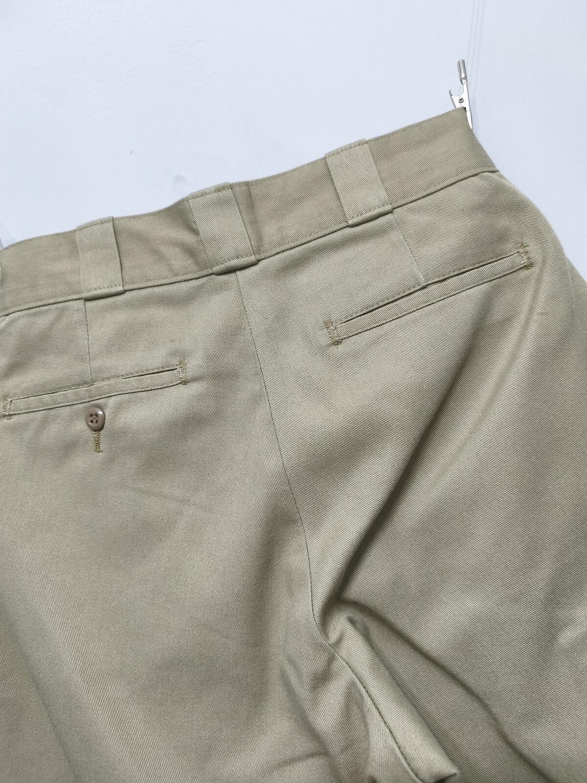 Vintage Dickies Workwear Shorts Khaki Sand 90s Skater Indie Baggy 26W