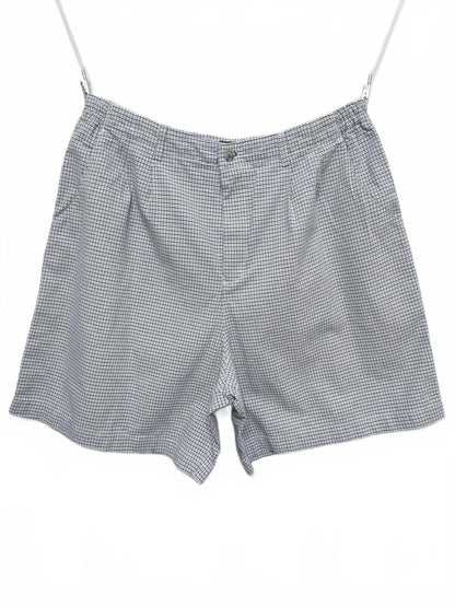 Vintage Lee Shorts Blue White Micro Check 90s Coastal Old Money Summer 36W