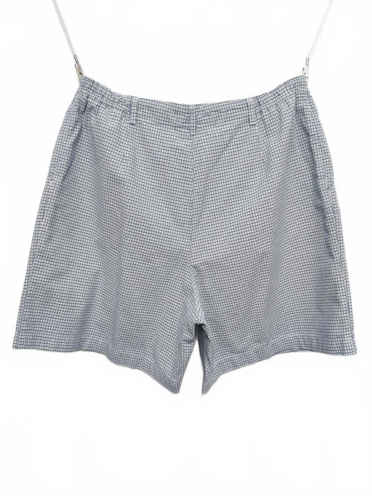Vintage Lee Shorts Blue White Micro Check 90s Coastal Old Money Summer 36W