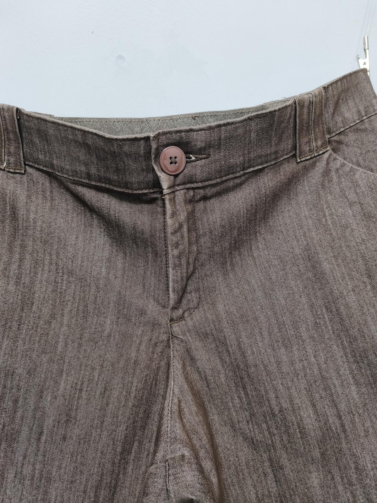 Vintage Lee No Gap Denim Shorts Chocolate Brown Indigo 90s Skater Jorts 38W