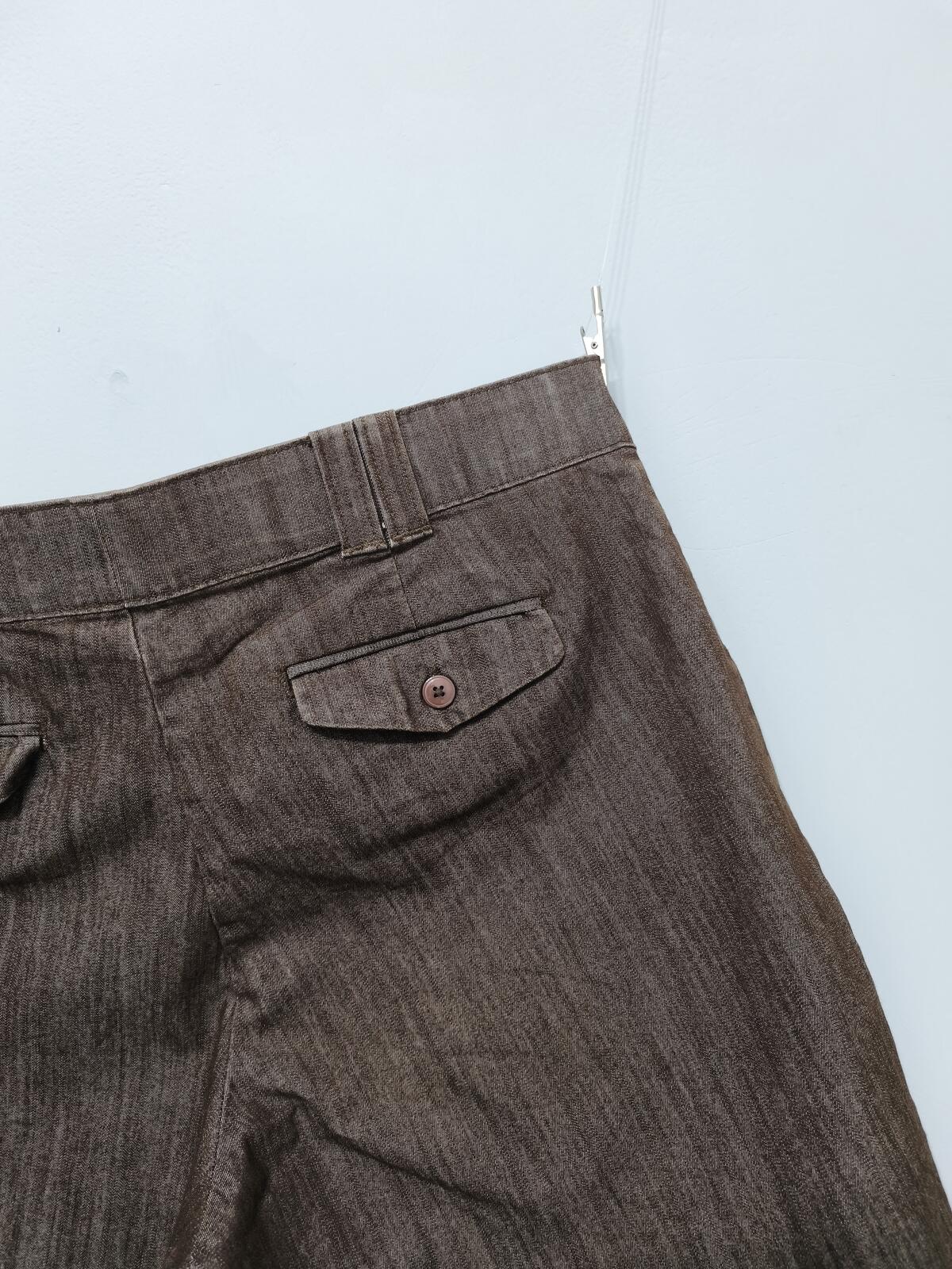 Vintage Lee No Gap Denim Shorts Chocolate Brown Indigo 90s Skater Jorts 38W